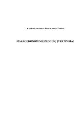 Makroekonominių procesų įvertinimas