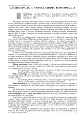 Marketingas. Jo aplinka, tyrimai ir informacija 3 puslapis