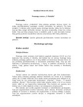 Marketingo planas: pramogų centras "5-Modulis" 3 puslapis