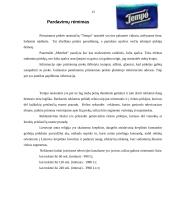 Marketingo priemonių planas: vienkartinės nosinaitės "Tempo" 13 puslapis