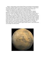 Marsas, Marso informacija 2 puslapis