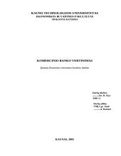 Komercinio banko vertinimas
