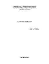 McKinsey 7S teorija