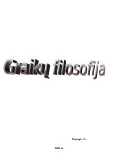 Graikų filisofija 