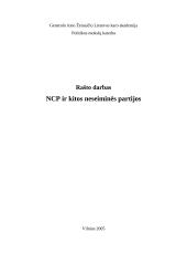 Nacionalinė Centro partija ir kitos neseiminės partijos