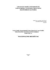 LR nacionalinis biudžetas