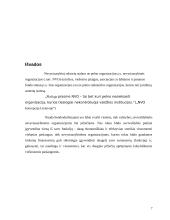 Nevyriausybinis sektorius: Lietuvos Respublikos atvejis 8 puslapis