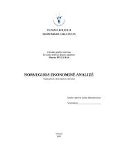 Norvegijos ekonominė analizė