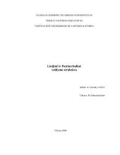 Linijinė ir patriarchalinė valdymo struktūra