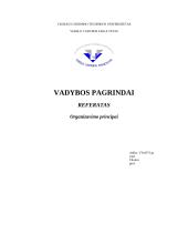 Organizavimo pagrindai