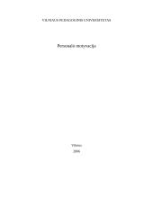 Personalo motyvacija