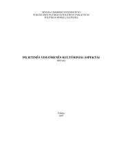 Pilietinės visuomenės kultūriniai aspektai