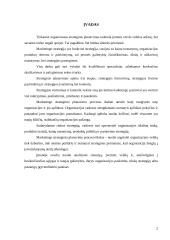 Strategijos samprata ir strateginis planavimas 2 puslapis