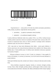 Prekių etiketės kaip tarptautinio kodavimo sistema 9 puslapis