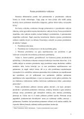 Prezidentinio ir pusiau prezidentinio valdymo lyginamoji analizė 5 puslapis