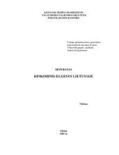 Rinkiminis elgesys Lietuvoje