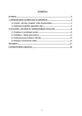 Rinkodaros analizė: kavinė "Neapolis"