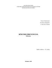 Rūkymo prevencija