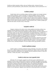 Sandorio samprata. Sandorių rūšys 3 puslapis