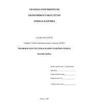 Informacijos šaltiniai turizmo versle