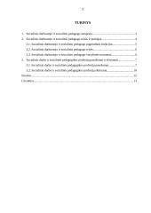 Socialinio darbuotojo ir socialinio pedagogo pagrindinių funkcijų panašumai ir skirtumai 2 puslapis