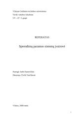 Sprendimų paramos sistemų įvairovė