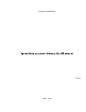 Sprendimų paramos sistemų klasifikavimas