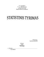 Statistinis tyrimas: kokį augintinį auginate?