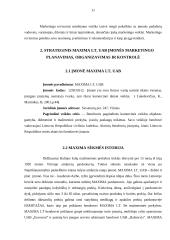 Strateginis valdymas: UAB "Maxima LT" 11 puslapis