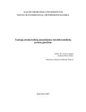 Tauriųjų metalų lydinių panaudojimas metalokeramikinių protezų gamyboje 1 puslapis