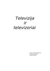 Televizija ir televizoriai