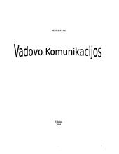 Vadovo komunikacijos ypatybės