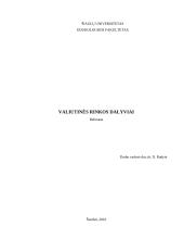Valiutinės rinkos dalyviai