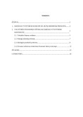 Valstybės finansiniai ištekliai ir reikšmė darnaus vystymosi kontekste