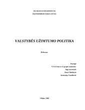 Valstybės užimtumo politika