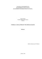 Verslo analitikos technologijos