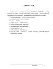 Verslo planas: IĮ "Peugeot" autocentras 2 puslapis