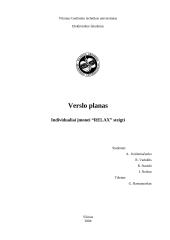 Verslo planas: psichologinė pagalba darbe IĮ "Relax"