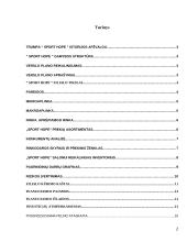 Verslo planas: sporto ir laisvalaikio apranga "Sport hope" filialas 2 puslapis