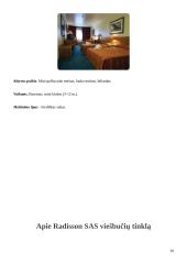 Viešbučiai: tinklas "Radison SAS" 19 puslapis