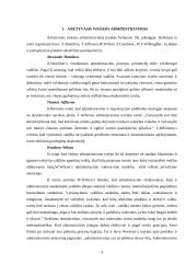 Viešojo administravimo teorijos - raida, panašumai bei skirtumai 4 puslapis