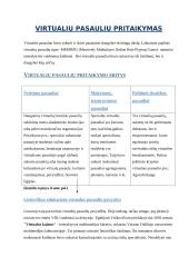 Virtualus pasaulis - nauja kūrybos erdvė 6 puslapis