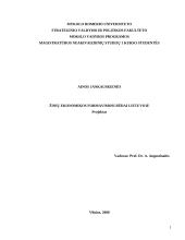 Žinių ekonomikos formavimosi būdai Lietuvoje
