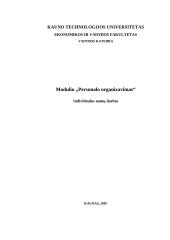 Personalo organizavimas namų darbas
