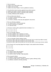 Fizika testas apie kūnų judėjimus 2 puslapis