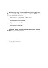 Statistinis tyrimas: aktualiausi klausimai Vilniaus gyventojams 2 puslapis