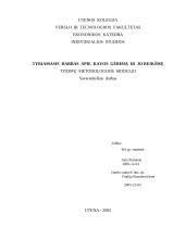 Tiriamasis darbas apie kavos gėrimą ir jo reikšmę
