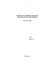 Apskaitos pagrindų modulio individualus namų darbai