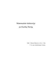 Matematinė ekskursija po Kuršių Neriją 8 puslapis