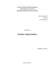 Kanados valgymo kultūra